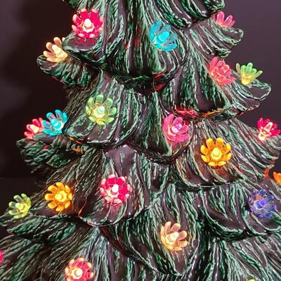 Lot 443: Vintage Ceramic Christmas Tree (13 inches tall)