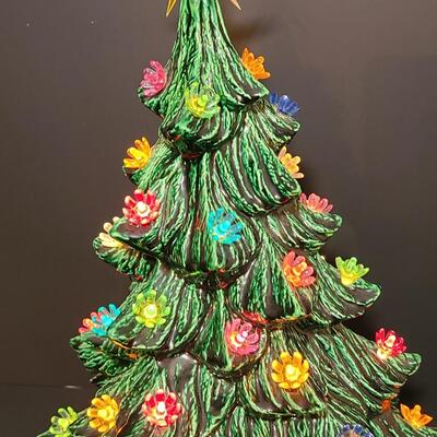 Lot 443: Vintage Ceramic Christmas Tree (13 inches tall)