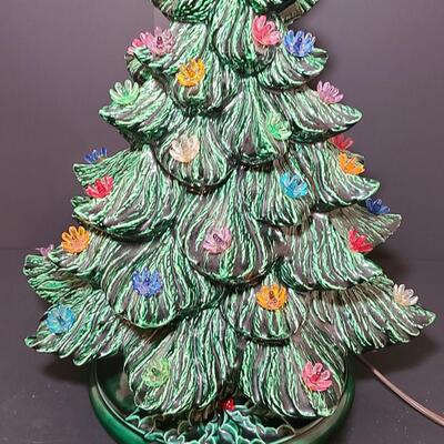 Lot 443: Vintage Ceramic Christmas Tree (13 inches tall)