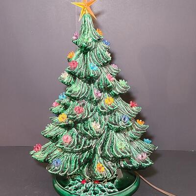 Lot 443: Vintage Ceramic Christmas Tree (13 inches tall)