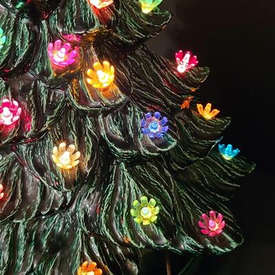 Lot 443: Vintage Ceramic Christmas Tree (13 inches tall)