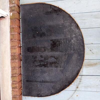 "H" Welcome mat