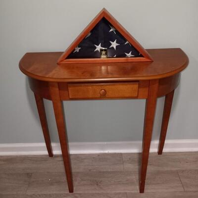 American Flag in Display Case