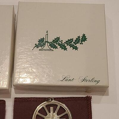 Lot J3: New Vintage Lunt Sterling Silver Ornaments (42 grams)