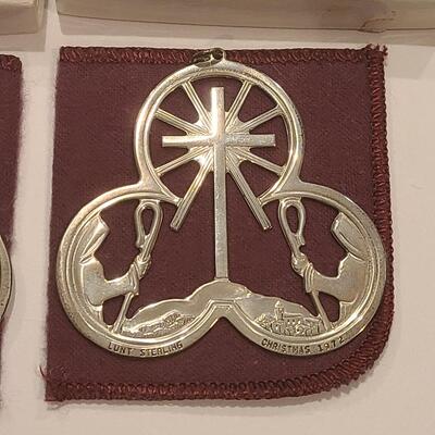 Lot J3: New Vintage Lunt Sterling Silver Ornaments (42 grams)