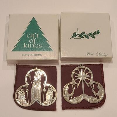 Lot J3: New Vintage Lunt Sterling Silver Ornaments (42 grams)