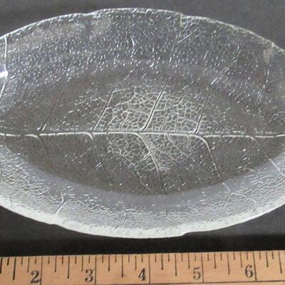 Lot of 4 Vintage Tree of Life Leaf Shaped Dishes Set 2
