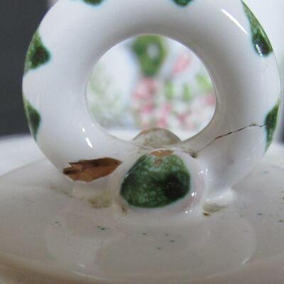 Vintage Canister Set With Fancy Bird Design, Made in Italy