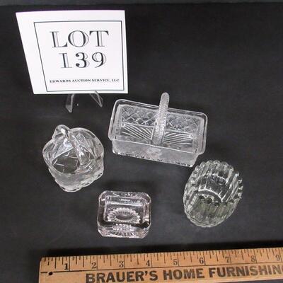 Lot of Salt Dips and Toothpick Holder