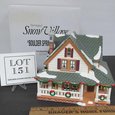 Older Retired Dept 56 Snow Village Boulder Springs House