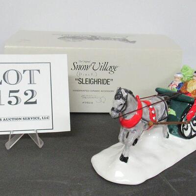 Retired Dept 56 Snow Village Sleighride Figurine in Box