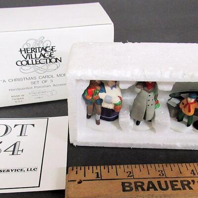 Older Dept 56 Heritage Village Christmas Carol Morning Figures