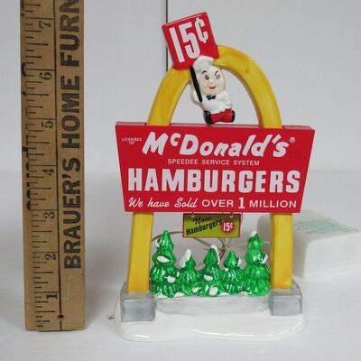 Older Dept 56 McDonald's Sign in Box