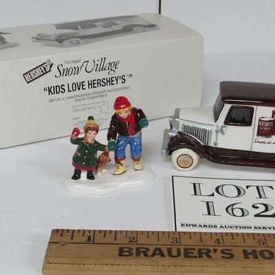 Vintage Dept 56 Snow Village Kids Love Hershey's