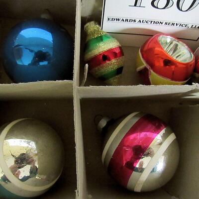 Lot of Older Glass Christmas Ornaments