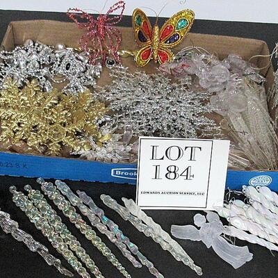Large Lot of Plastic Christmas Ornaments, Some Older Some Newer