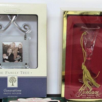 Christmas Ornament Lot, Wedgwood, Hallmark, Gorham, More