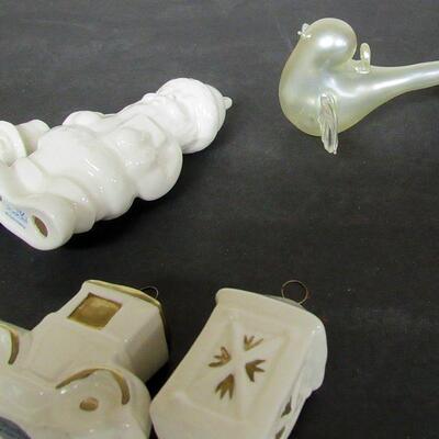 Lot of Christmas Ornaments, Goebel and Glass
