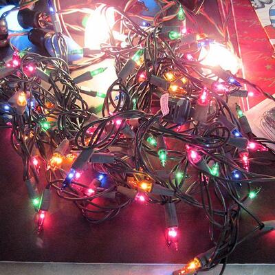 Lot of Misc Xmas, Lights, Wrapping Paper, Fuses, More