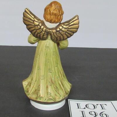 Angel Music Box, Schmid, Painted Composition/Plaster Type
