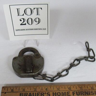 Vintage Chicago Northwestern Railroad Adlake Lock, No Key
