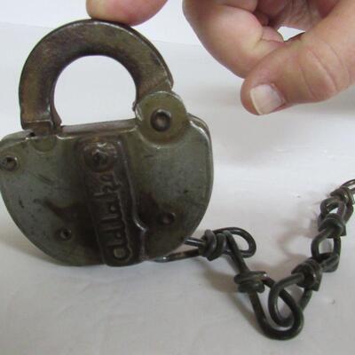 Vintage Chicago Northwestern Railroad Adlake Lock, No Key