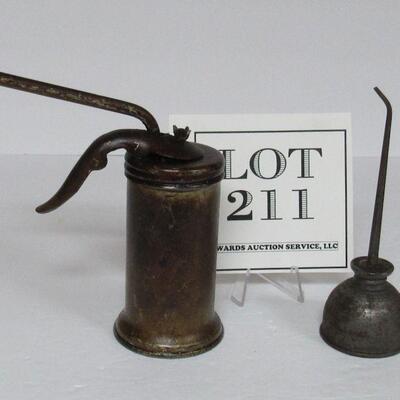 2 Small Vintage Oil Cans, Eaglet and ??