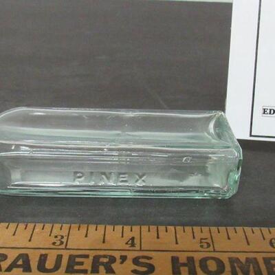 Antique Pinex Bottle Very Pale Aqua Color