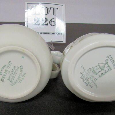Vintage Meakin England China Sugar, Creamer, Large Bowl, 3 Different Back Stamps