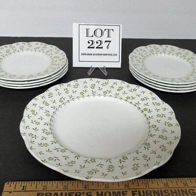Vintage Sterling, Meakin England, Forget Me Not Dinner Plate and Small Plates