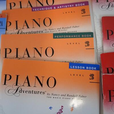 16 Piano Adventure Books, Theory, Technique, Performance, Lesson books
