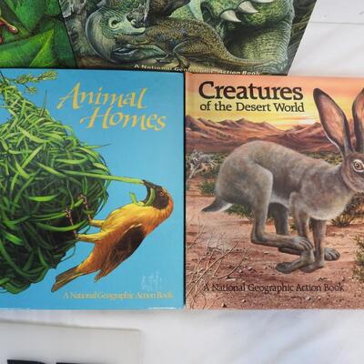 7 pc. Nonfiction Animal books, Dinosaurs-Animals Showing off