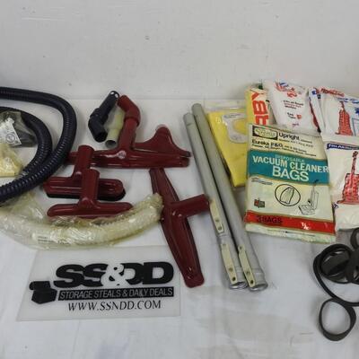 Lot of Assorted Vacuum Parts, Bags, Extensions
