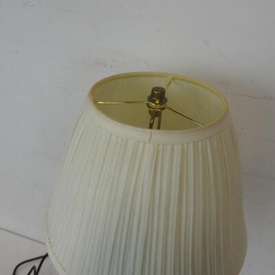 Black Desk Lamp, Works, With Outlet on Base