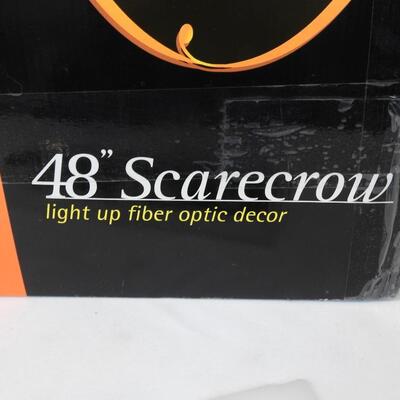 Multicolored Fiber Optic 48" Scarecrow - New, never used.