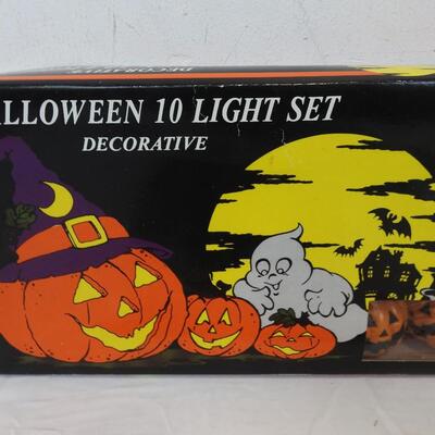 Halloween Window Decorations, Tapered Sculptured Candles, Halloween Lights - New