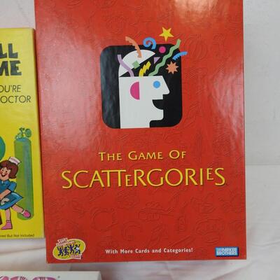 3 pc Board Games: Operation, Scattergories, Candy Land
