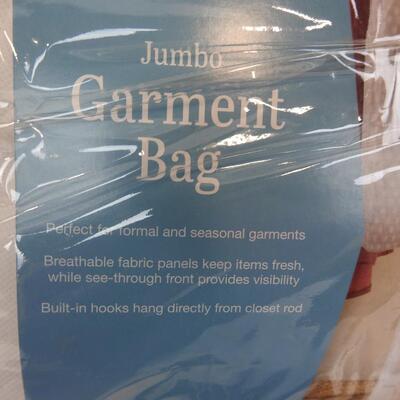 Whitmor Jumbo Garment Bag, used 20" x 19" x 54"
