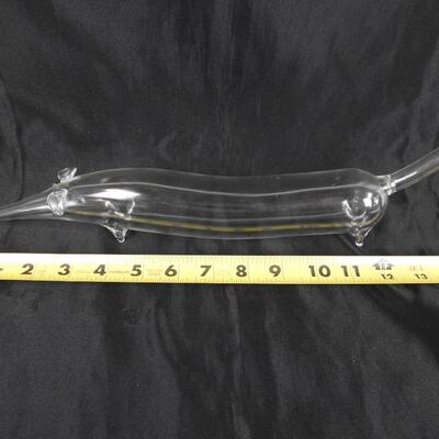 Dachshund Decanters, Weiner Dog Blown Glass, Qty 2