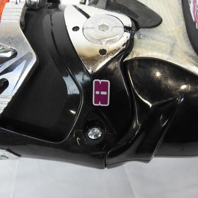 Tecnica Ski Boots, Black/Silver/Pink/White with Soft Lining. Size 8. "245/286mm"