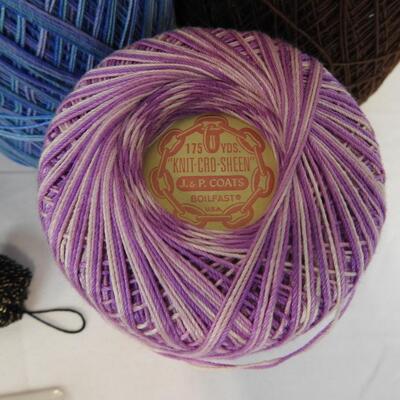 17 Skeins/Ball of Thread by DMC/J&P Coats, etc. Various Colors & Sizes