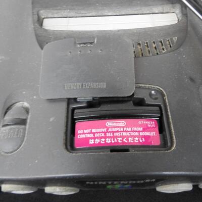 Nintendo 64 with Two Controllers, Works, No Video Cables Included