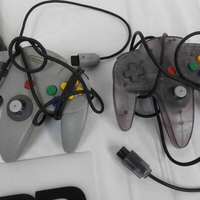 Nintendo 64 with Two Controllers, Works, No Video Cables Included