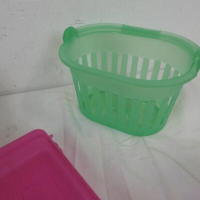 7 pc Organization, Baskets, Caddy, Crates, etc