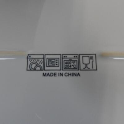 5 pc White Ceramic Trays, Good Condition
