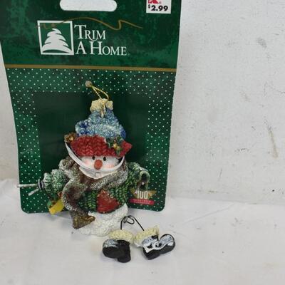 Trim a Home Bear & Ornaments, Stickers, Napkin Ring Set, Metal Tree Ornament