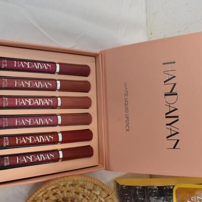 6 Handaiyan Matte Liquid Lipsticks, Teeth Cleaning, Cleansing Creme, etc. - New