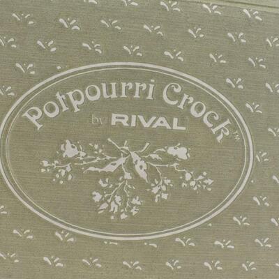 Potpourri Crock by Rival Quality Stoneware, with Fragrance Packet - New