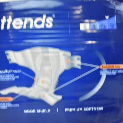 Attends Briefs, 2 Packages of 20 each. Size XL 58"-63" - New