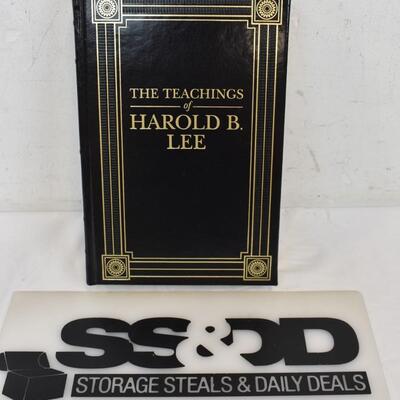 Hardcover Book "The Teachings of Harold B. Lee" Ribbon Bookmark, Gold Edge - New